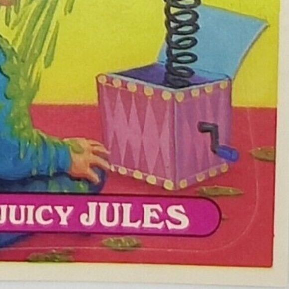 Vintage Garbage Pail Kids 1988 459b Juicy Jules RARE Triple? ERRORS! Card Topps - Picture 7 of 7